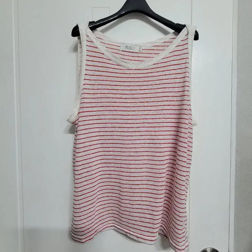 [SOLD OUT] 77~88 린넨 나시3장세트.단가라 민소매티셔츠 빅사이즈