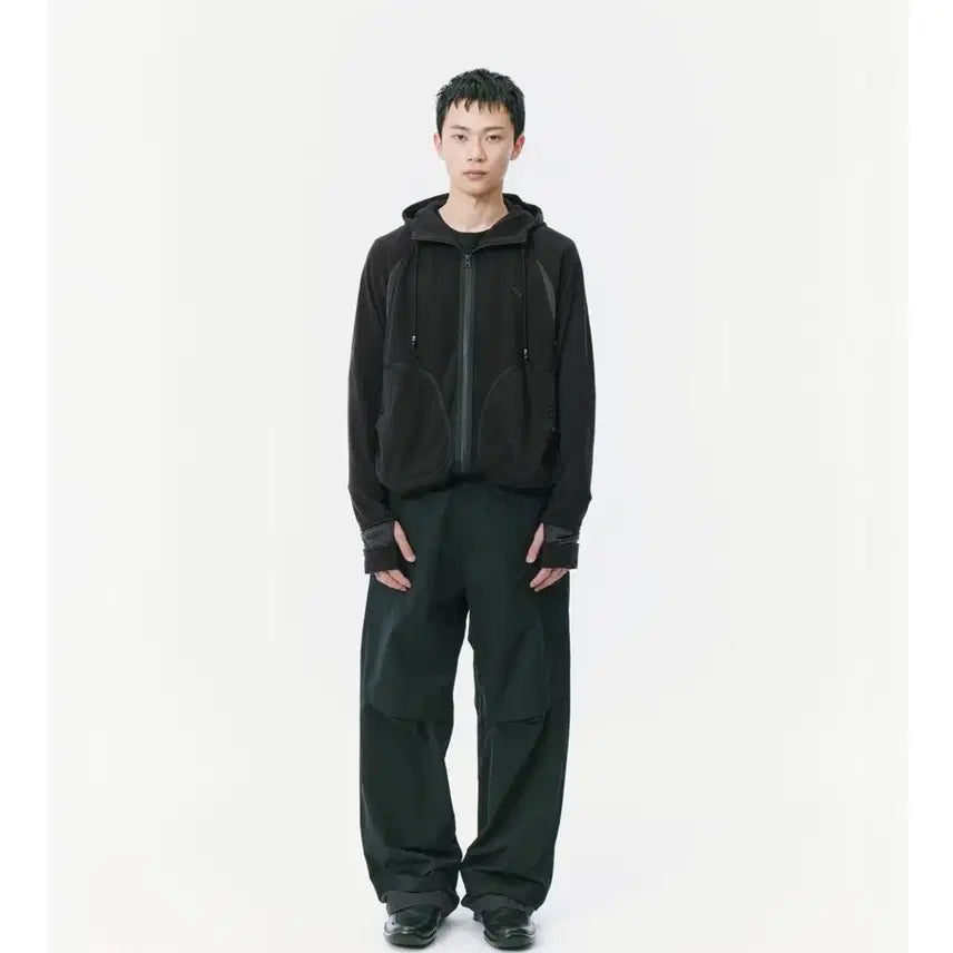 [BUNJANG] Sansan Gear Kapas Knit Zip-up Black / 산산기어 카파스 니트집업 블랙 4