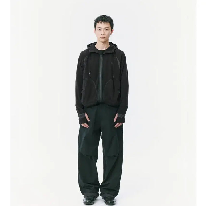 [BUNJANG] Sansan Gear Kapas Knit Zip-up Black / 산산기어 카파스 니트집업 블랙 4