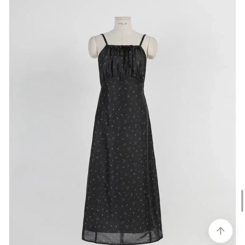 [BUNJANG] J.Style Floral Bustier Long Dress / 제이스타일 플라워 뷔스티에 롱 원피스 블랙 2사이즈