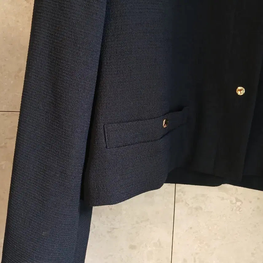 [BUNJANG] System Cropped Navy Jacket / 시스템 크롭자켓(주말초특가)
