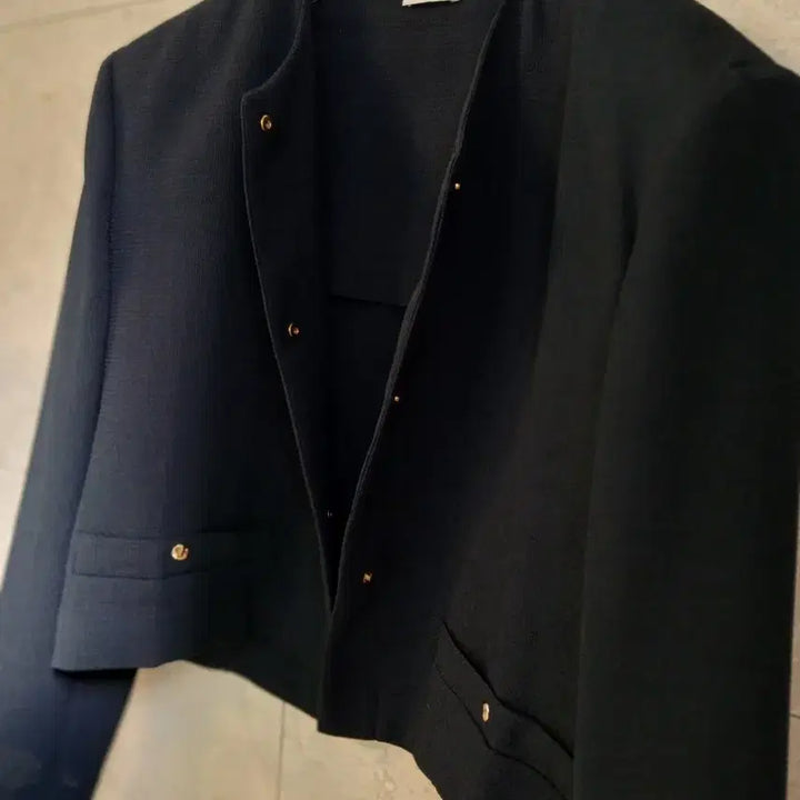[BUNJANG] System Cropped Navy Jacket / 시스템 크롭자켓(주말초특가)
