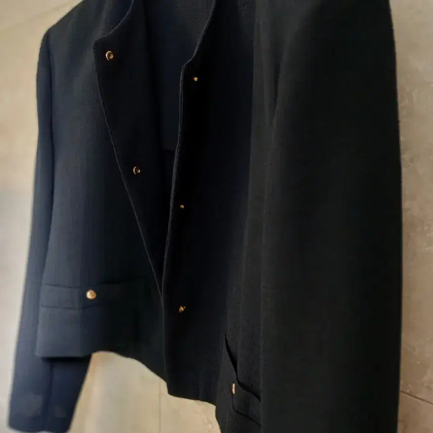 [BUNJANG] System Cropped Navy Jacket / 시스템 크롭자켓(주말초특가)