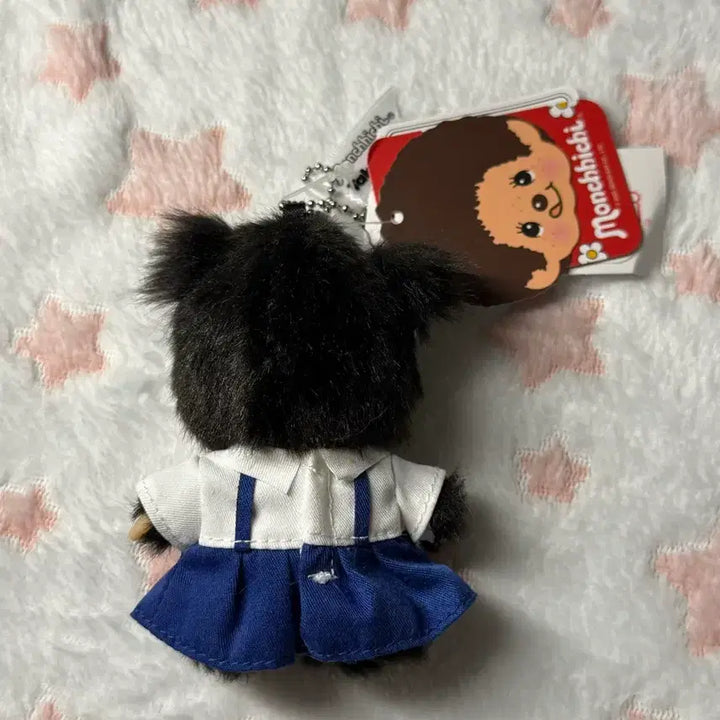 [BUNJANG] Monchhichi Bebichhichi Girl Thai School Mascot Keyring / 몬치치 베비치치 걸 태국한정 타이스쿨 마스코트 키링
