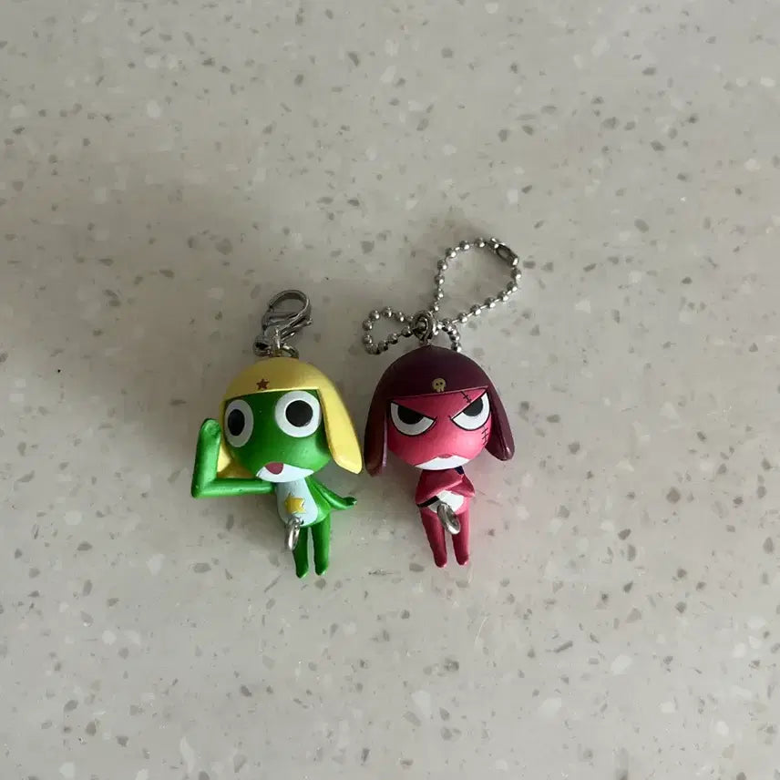 [BUNJANG] Keroro Giroro Gacha Keyring Set / (새상품) 케로로 기로로 가챠 키링 세트