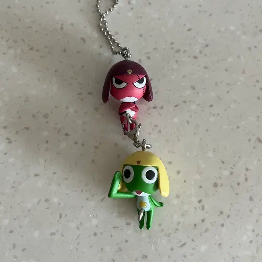 [BUNJANG] Keroro Giroro Gacha Keyring Set / (새상품) 케로로 기로로 가챠 키링 세트