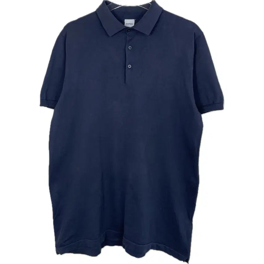 [BUNJANG] Aspesi Cotton Collar Short Sleeve T-shirt / [52] 아스페시 코튼 카라 반팔 티셔츠