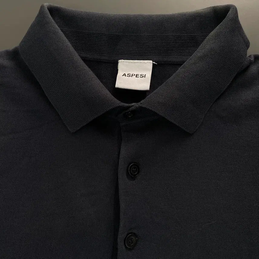 [BUNJANG] Aspesi Cotton Collar Short Sleeve T-shirt / [52] 아스페시 코튼 카라 반팔 티셔츠