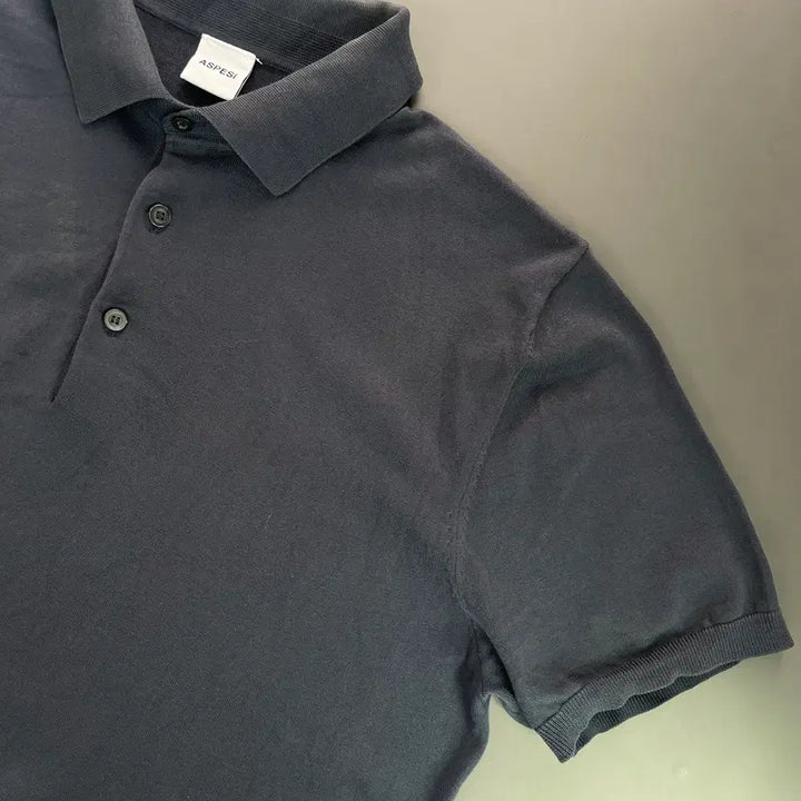 [BUNJANG] Aspesi Cotton Collar Short Sleeve T-shirt / [52] 아스페시 코튼 카라 반팔 티셔츠