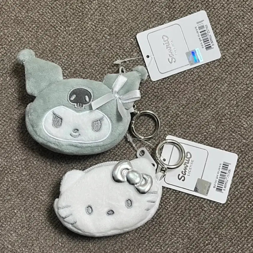 [BUNJANG] Sanrio Kuromi Kitty Pouch Keyring Bundle Set / [일괄] 산리오 쿠로미 키티 파우치 키링 인형