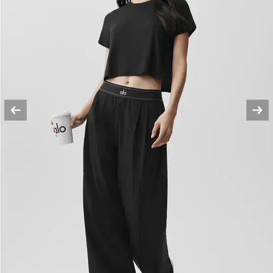 [BUNJANG] Alo Suit Up Trousers Pants Black S / 알로 수트 업 트라우저 팬츠 새상품_블랙S