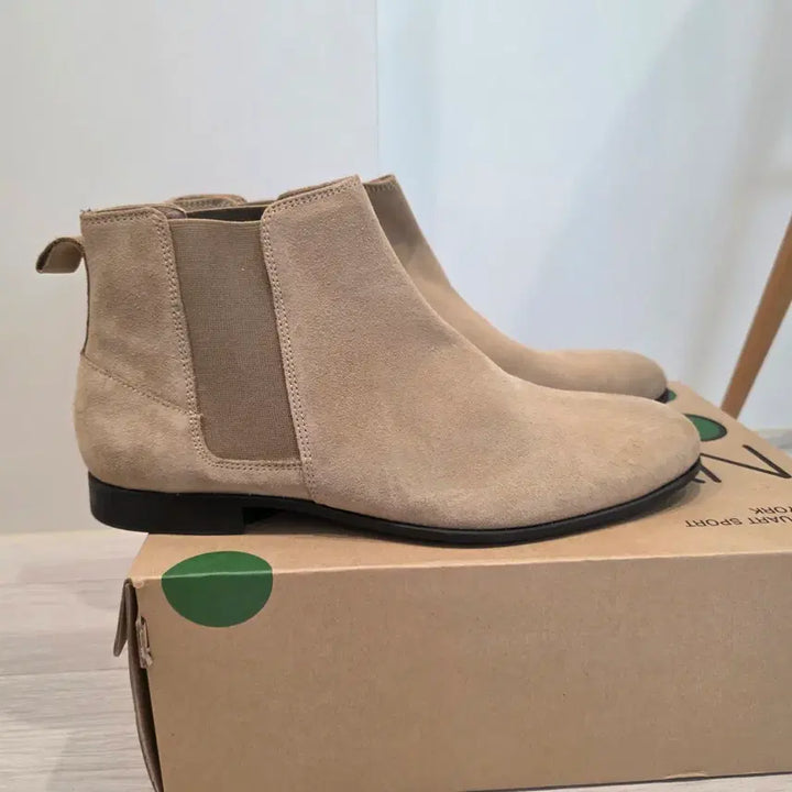 [BUNJANG] ZARA Suede Chelsea Boots Beige / ZARA 스웨이드 첼시 부츠 베이지 275-280 새상품