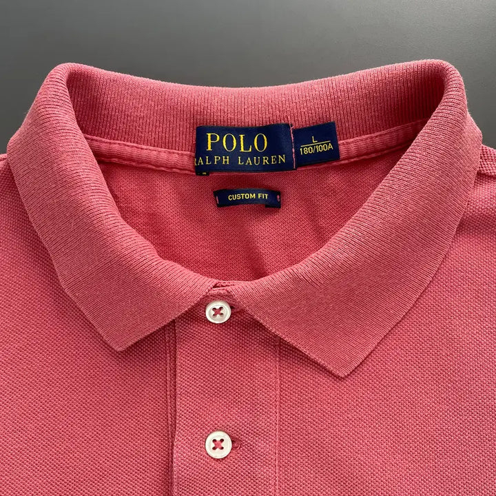[BUNJANG] Polo Ralph Lauren Cotton Polo Shirt / [L] 폴로 랄프로렌 코튼 카라 반팔 티셔츠 커스텀핏