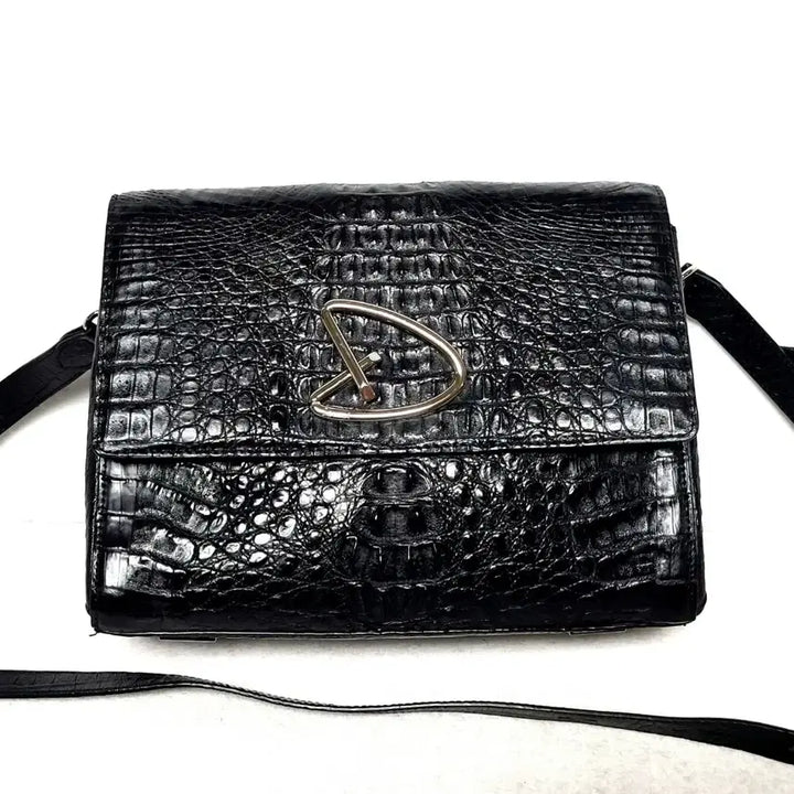 [BUNJANG] Jalmoyi Crocodile Pattern Shoulder Bag / 정품)잘모이  악어백(상태굿) 가격인하