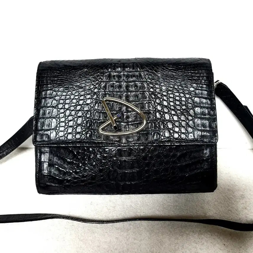 [BUNJANG] Jalmoyi Crocodile Pattern Shoulder Bag / 정품)잘모이  악어백(상태굿) 가격인하