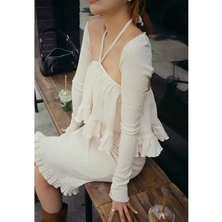 [BUNJANG] Threetimes Bolero Cardigan / 쓰리타임즈 볼레로 가디건 threetimes