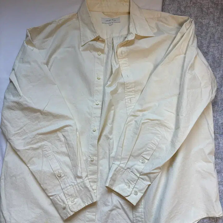 [BUNJANG] Union Blue Laundry Shirt M Ivory / 유니온블루 런드리셔츠 m사이즈