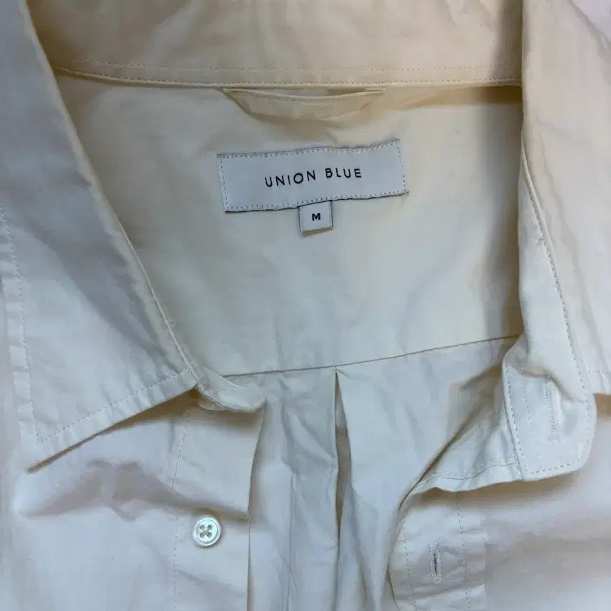 [BUNJANG] Union Blue Laundry Shirt M Ivory / 유니온블루 런드리셔츠 m사이즈
