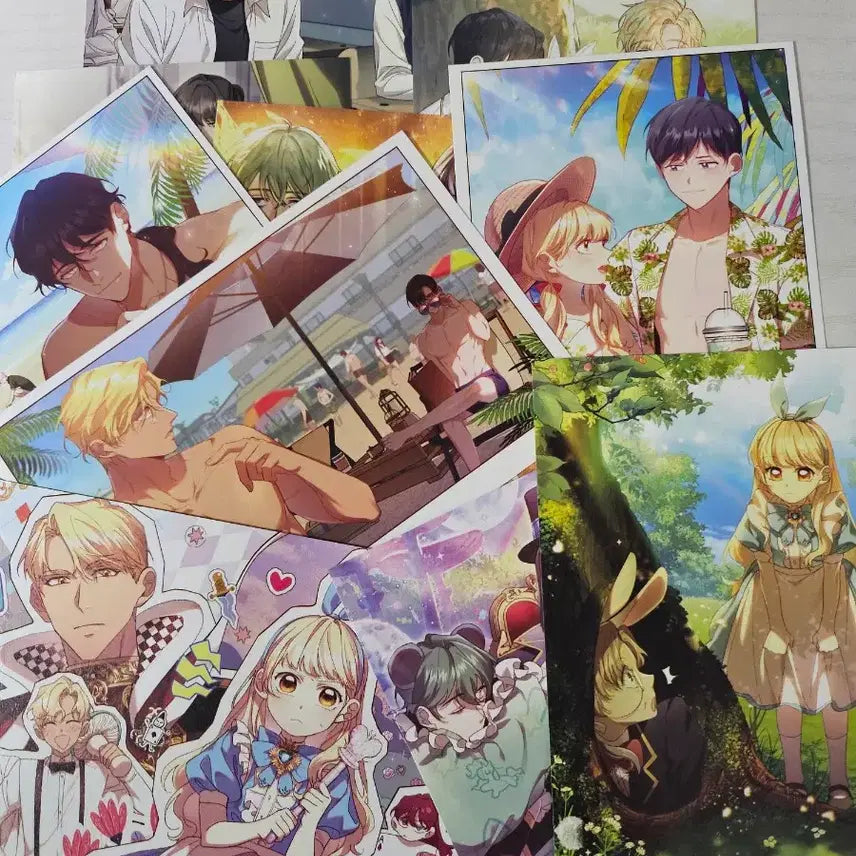 [BUNJANG] The Youngest Princess Acrylic Stand &amp; Postcard &amp; Tapestry Set / 막내 황녀님 - 아크릴 스탠드&amp;엽서&amp;태피스트리