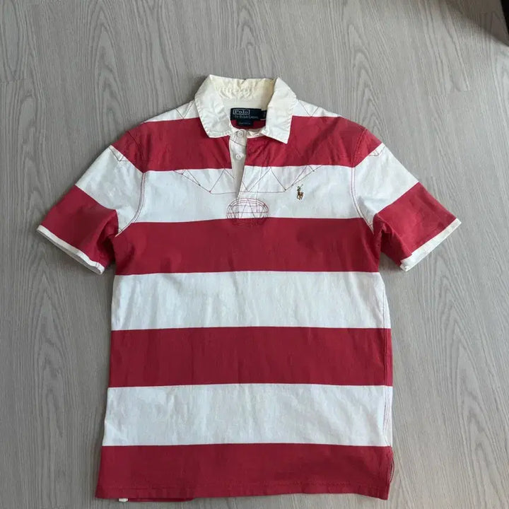 [BUNJANG] Polo Ralph Lauren Striped Rugby T-Shirt / 폴로 랄프로렌 스트라이프 럭비 티셔츠 반팔