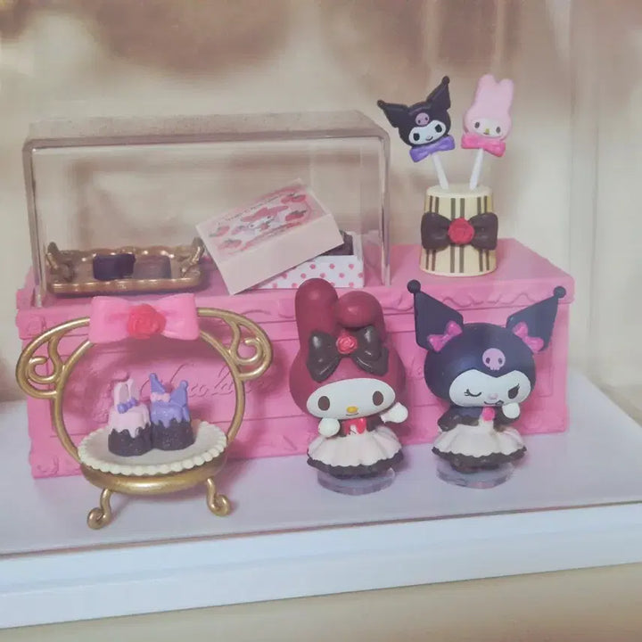 [BUNJANG] Re-Ment Sanrio My Melody Chocolatier Kuromi Figure Set (Bundle) / 리멘트 산리오 마이멜로디 쇼콜라티에 쿠로미 피규어 1, 3, 6 일괄