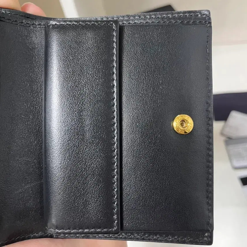 [BUNJANG] Prada Saffiano Metal Logo Bi-fold Wallet Black / 프라다 사피아노 메탈 로고 반지갑 블랙