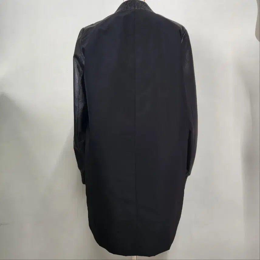 [BUNJANG] Lio Bell Genuine Lambskin Colorblock Long Padded Jacket / Lio Bell 천연 양가죽 배색 롱 누빔 자켓 77