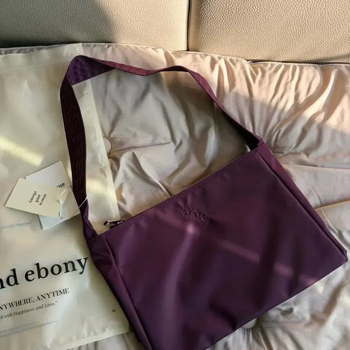[BUNJANG] MUKU &amp; EBONY Purple Color Bag / (새상품)무쿠앤에보니 포도색 택O