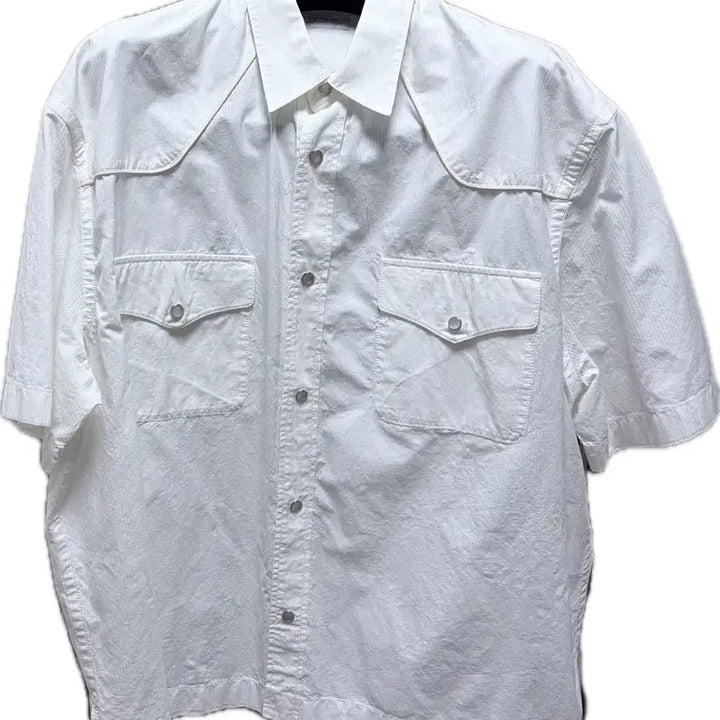 [BUNJANG] Customellow Western Short Sleeve Shirt / 커스텀멜로우 웨스턴 반팔셔츠 XL~2XL