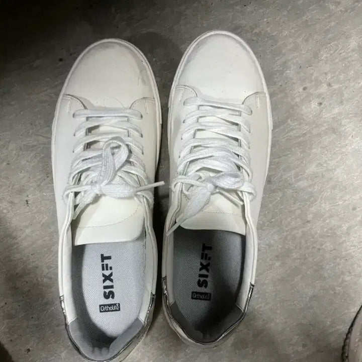 [BUNJANG] Sixfit Leather Sneakers 255 / 식스핏 소가죽 스니커즈255