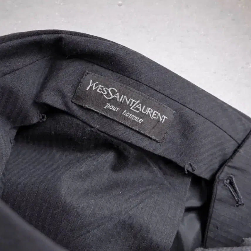 [BUNJANG] Yves Saint Laurent Pour Homme Linen Trousers / (네고가능)입생로랑 푸어 옴므 린넨 트라우저