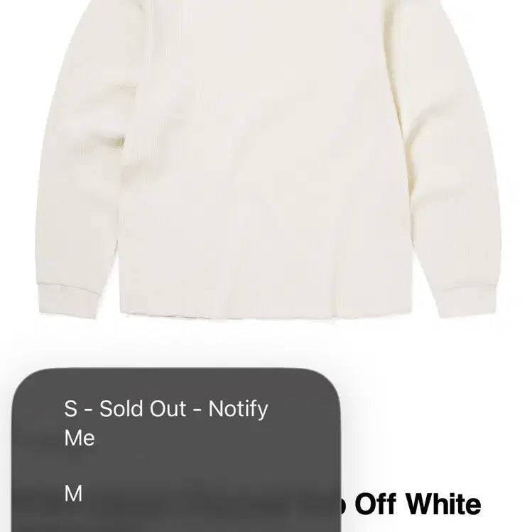 [SOLD OUT] [XL] 디스이즈네버댓 헤인즈 콜라보 써멀 오프 화이트