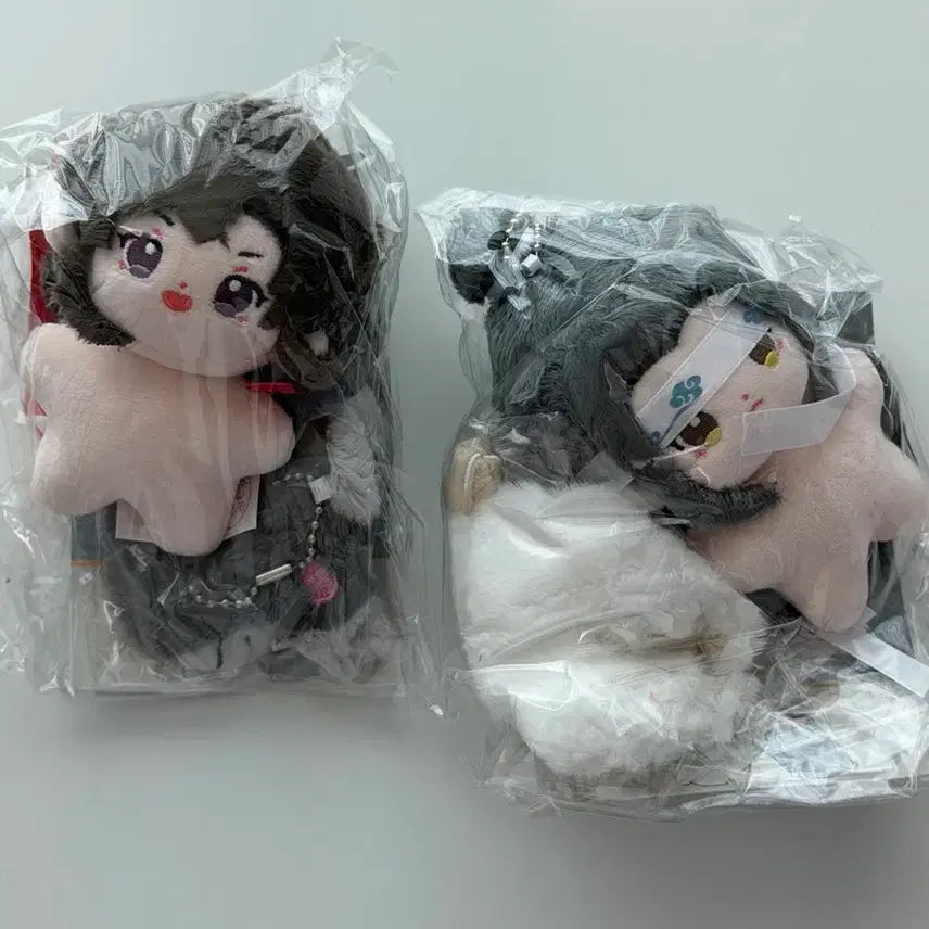 [BUNJANG] Mo Dao Zu Shi Lan Wangji &amp; Wei Wuxian Plushies with Bunny Outfit Bundle Set / (일괄 새상품)마도조사 누이 망기 무선 토끼 옷포함 망무