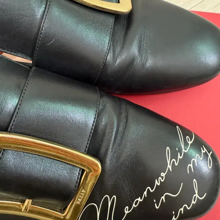 [BUNJANG] Bally 발리 블랙 레더 로퍼 금장 버클 / Bally 발리 블랙 레더 로퍼 금장 버클