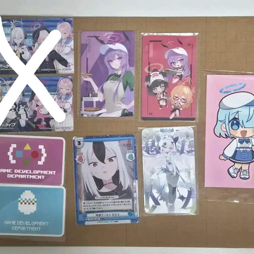 [BUNJANG] Blue Archive Collaboration Items / 블루아카이브 웨하스포토카드 아크릴 클리어파일 아리스 미카 히나 호시노