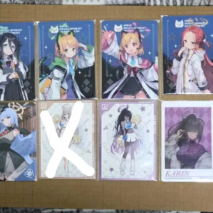 [BUNJANG] Blue Archive Collaboration Items / 블루아카이브 웨하스포토카드 아크릴 클리어파일 아리스 미카 히나 호시노