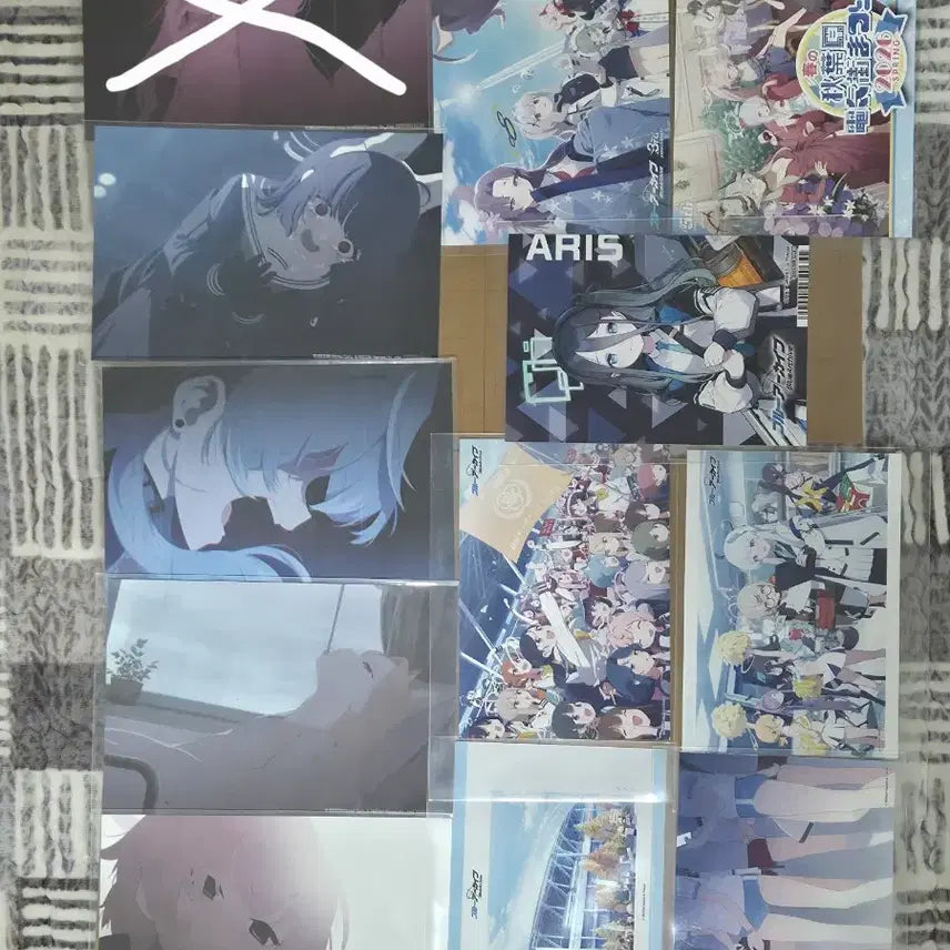 [BUNJANG] Blue Archive Collaboration Items / 블루아카이브 웨하스포토카드 아크릴 클리어파일 아리스 미카 히나 호시노