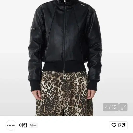 [BUNJANG] A.KAM Leather Jacket / 아캄 레더자켓