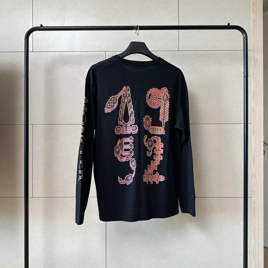 [BUNJANG] Moncler 1952 Logo Long Sleeve T-Shirt Black M / 몽클레어 1952 로고 긴팔 티셔츠 블랙 M