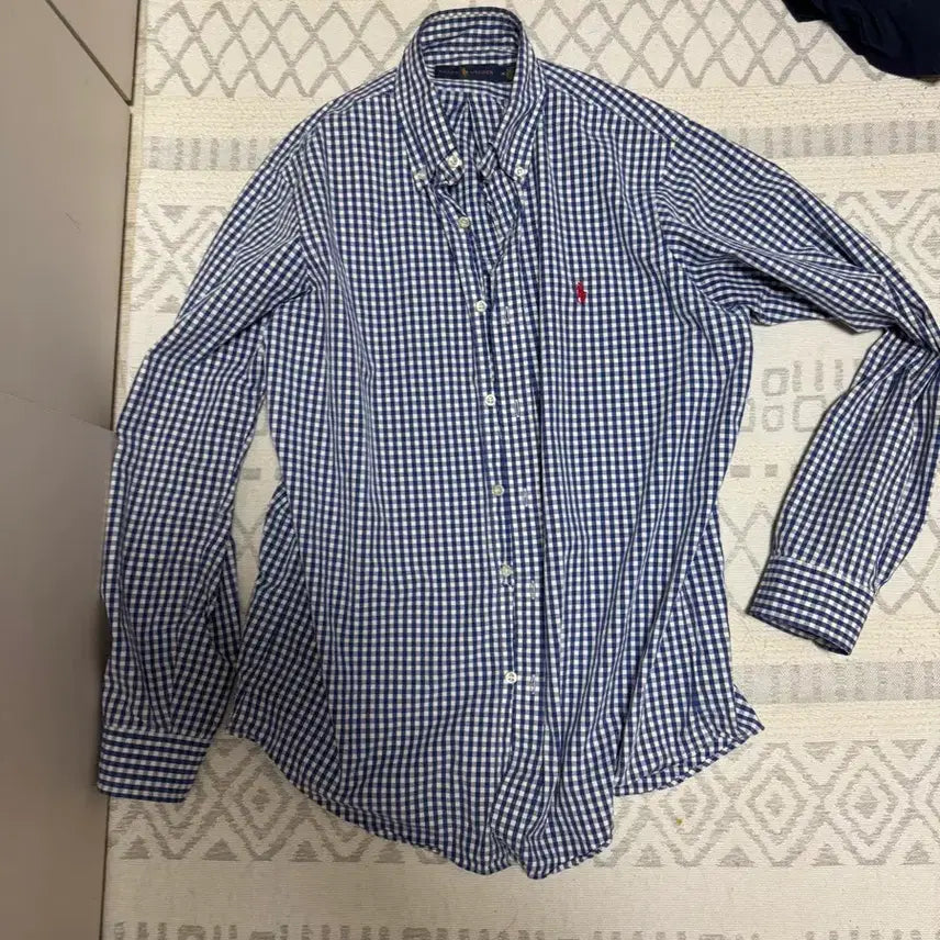 [SOLD OUT] 랄프로렌 폴로  깅엄체크 셔츠 M사이즈 팔아요