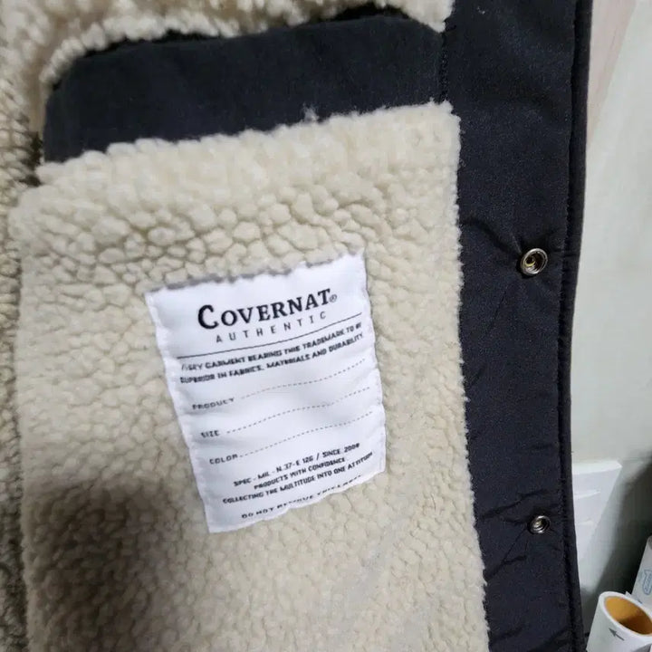 [SOLD OUT] COVERNAT 커버낫 후리스 코치 자켓 (100)
