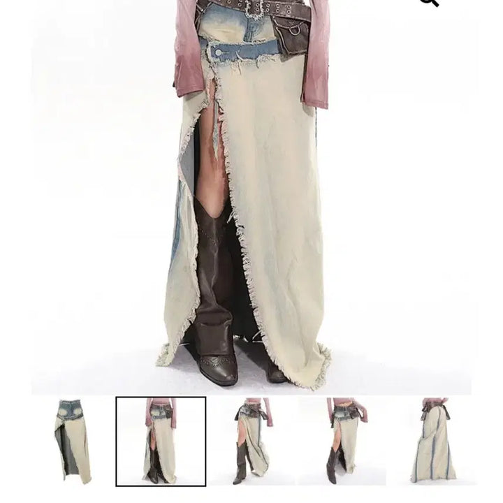[BUNJANG] Boogzel Denim Maxi Skirt / boogzel 데님 맥시 스커트