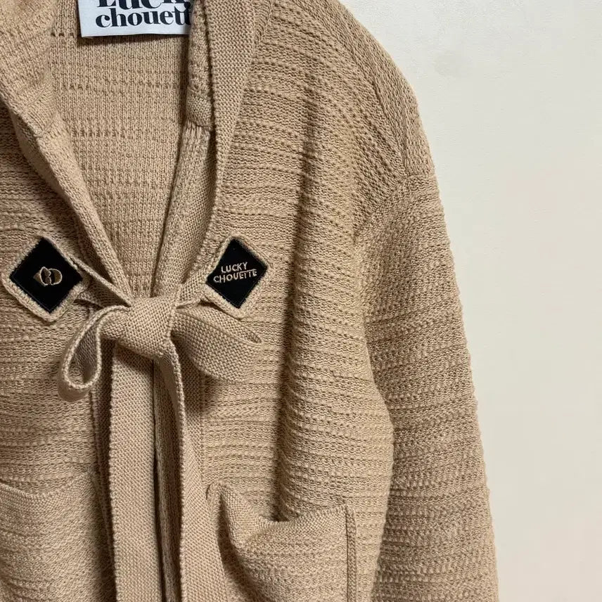 [SOLD OUT] 럭키슈에뜨 크롭기장 니트 가디건