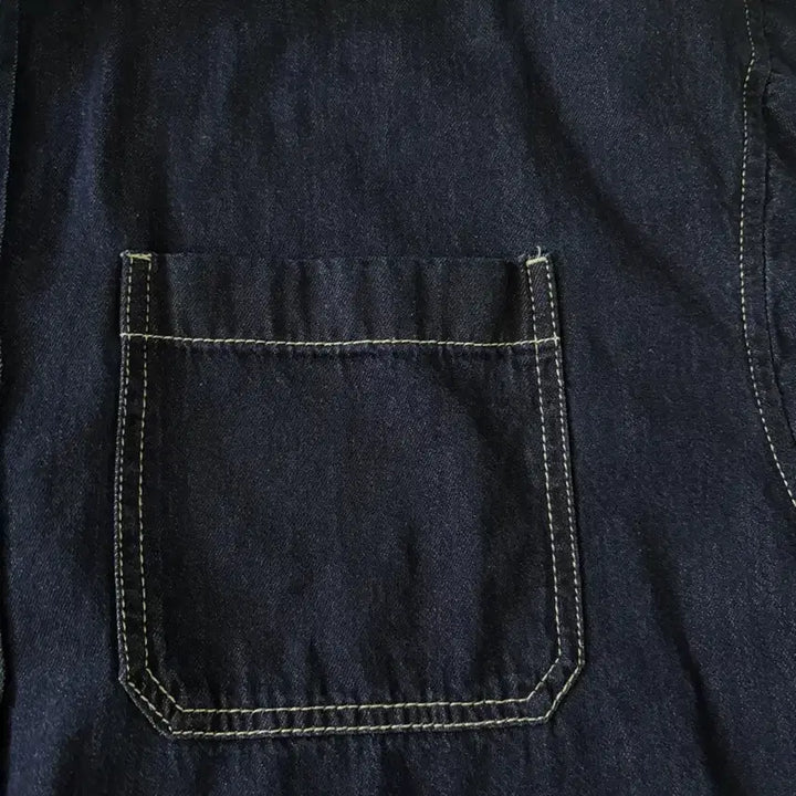 [SOLD OUT] 스파오 반팔 청남방 데님셔츠 팝니다-XL