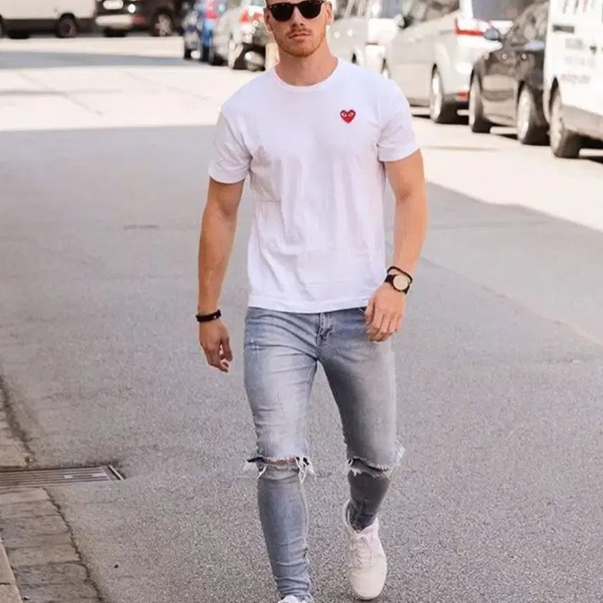 [BUNJANG] Comme des Garcons Short Sleeve T-shirt / 꼼데 반팔티 커플티
