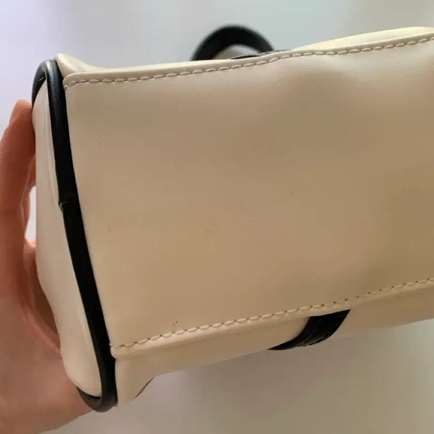 [BUNJANG] Emis Vintage Tote Bag Ivory / emis 이미스 빈티지 토트백 아이보리