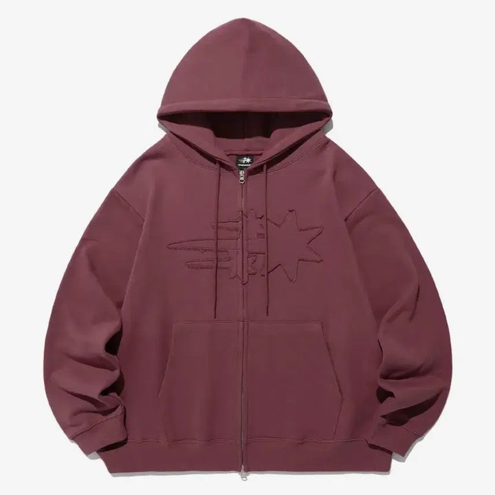 [BUNJANG] Nice Ghost Club 3star Logo Hoodie S / 나이스고스트클럽 3star 로고 후드집업 S