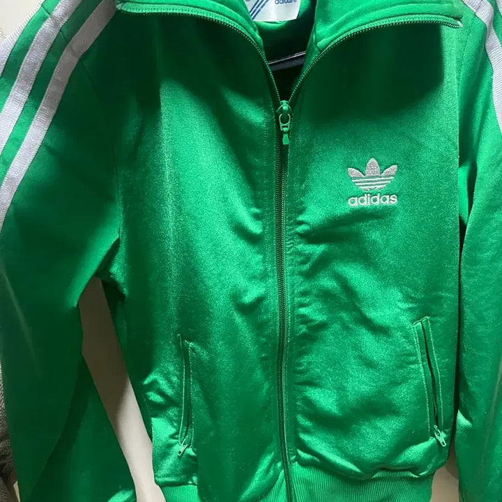 [BUNJANG] Adidas Big Logo Vintage Green Jersey / 아이다스 빅로고 져지 빈티지 그린 실버 희귀템