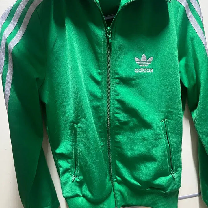 [BUNJANG] Adidas Big Logo Vintage Green Jersey / 아이다스 빅로고 져지 빈티지 그린 실버 희귀템