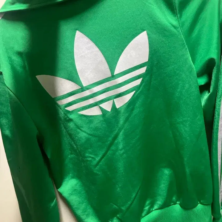 [BUNJANG] Adidas Big Logo Vintage Green Jersey / 아이다스 빅로고 져지 빈티지 그린 실버 희귀템